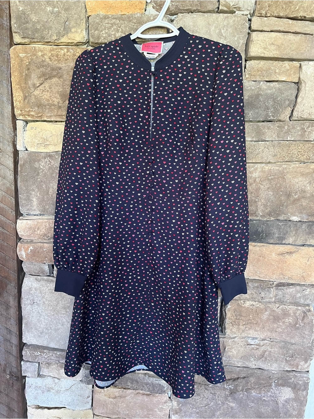 Kate Spade New York Navy Lip Print Dress – Women’s Size 4